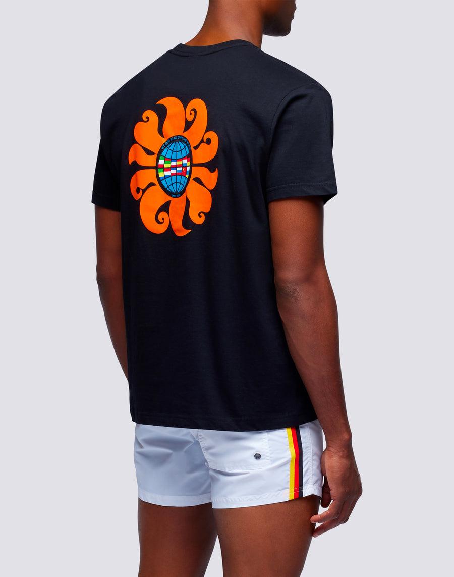 Sundek t-shirt uomo in cotone capsule flag m669tesj500-00100 Sconto