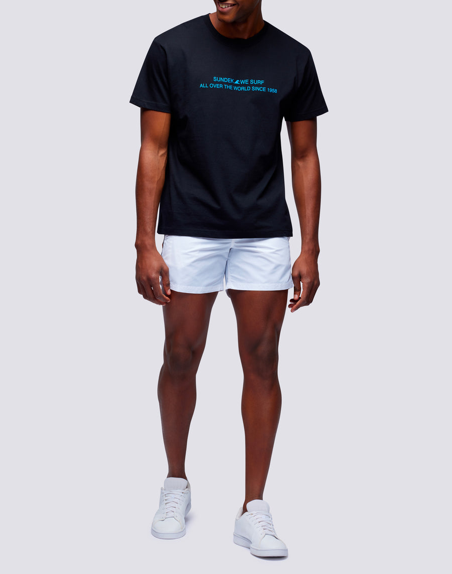 Sundek t-shirt uomo in cotone capsule flag m669tesj500-00100 Sconto