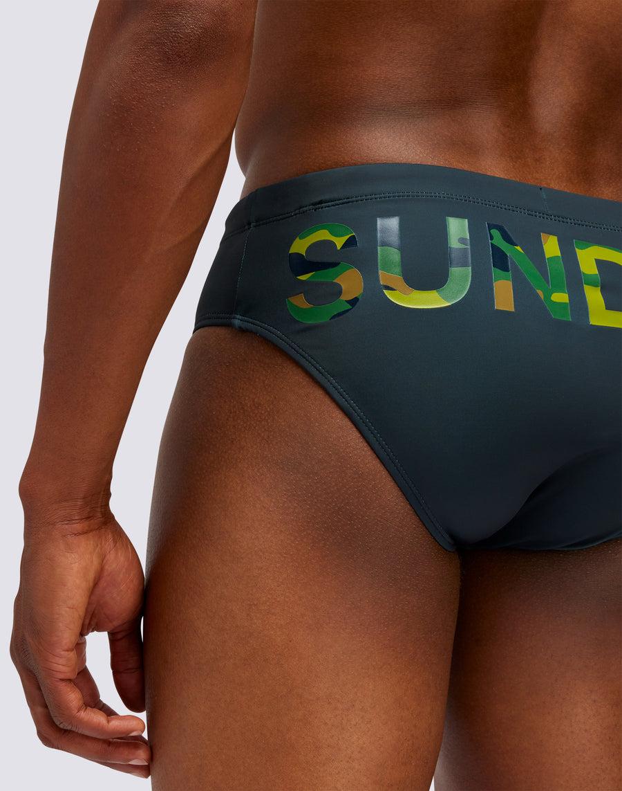 Sundek SLIP CAMOU LOGO PRINT m305ssl4100-95900 Hotsell