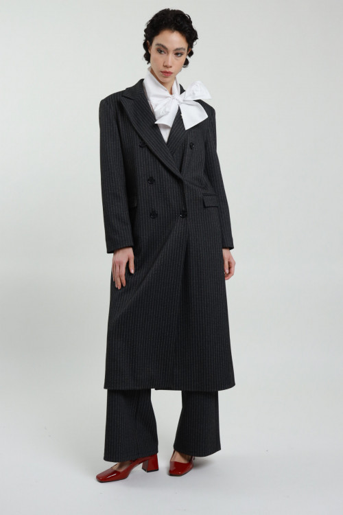 Susy Mix Cappotto Gessato Acquista Ora