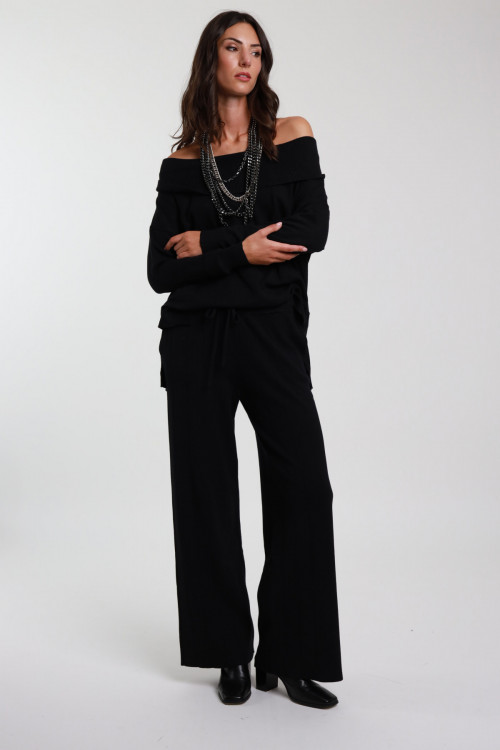 Susy Mix Pantaloni In Maglia Con Coulisse Vendite Flash