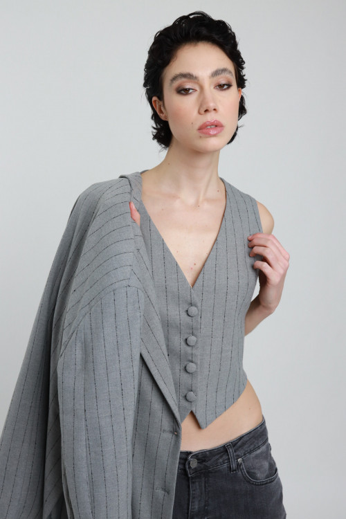 Susy Mix Gilet Gessato Negozio