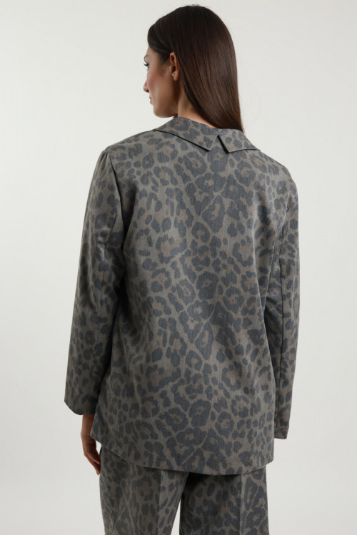 Susy Mix Blazer Over Maculato In Saldo