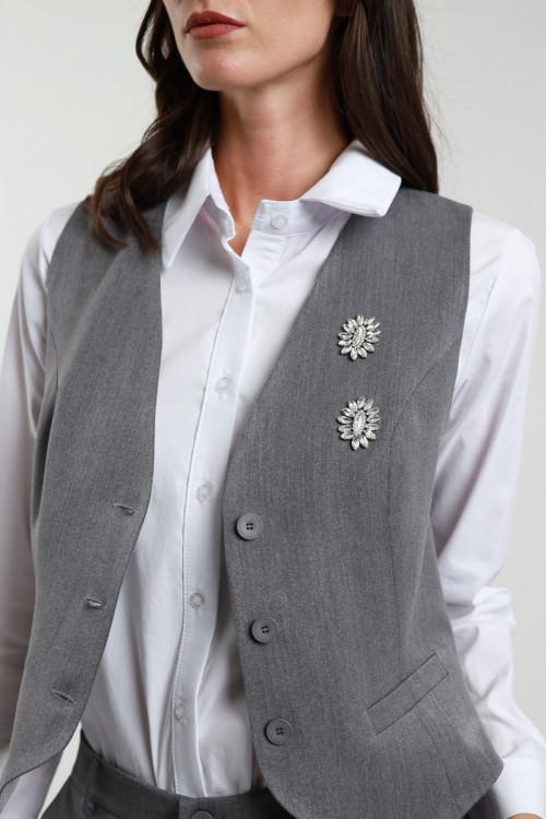 Susy Mix Gilet con Strass Negozi Online