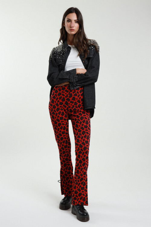 Susy Mix Pantaloni Trombetta Maculati Convenienza