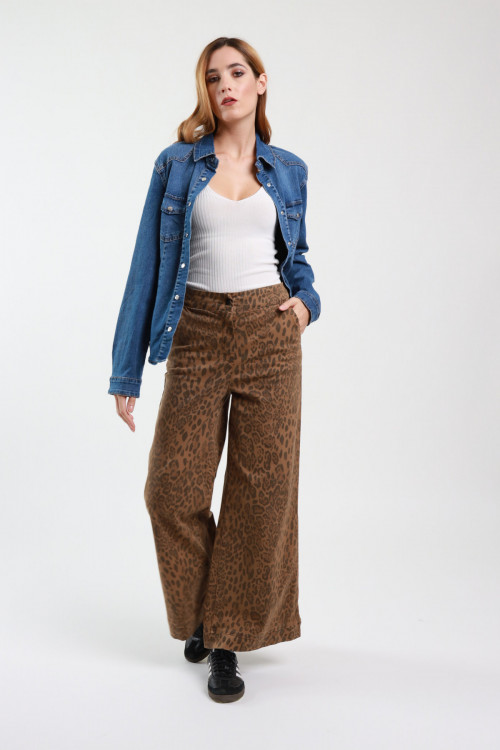 Susy Mix Denim A Palazzo Maculato Offerte