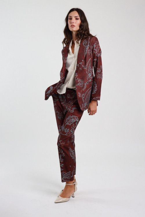 Susy Mix Pantalone Fantasia Damascata