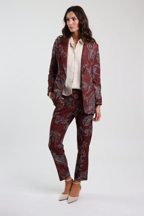 Susy Mix Pantalone Fantasia Damascata Vendite Flash