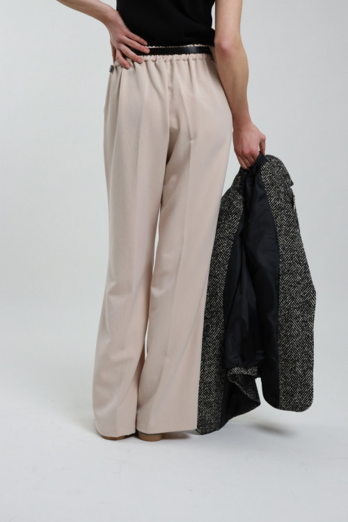 Susy Mix Pantaloni Gamba Dritta con Cintura Moda