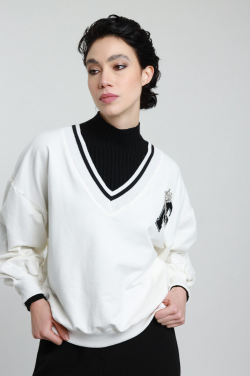 Susy Mix Felpa College Over Fino Al -60%