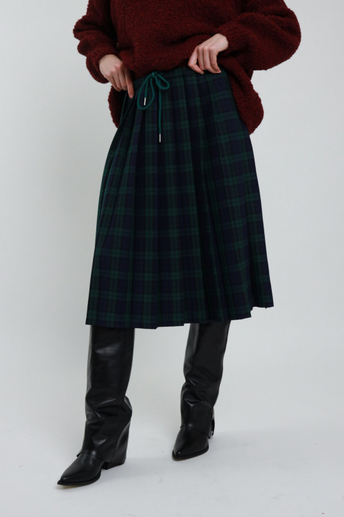 Susy Mix Gonna Pieghe Check Outlet