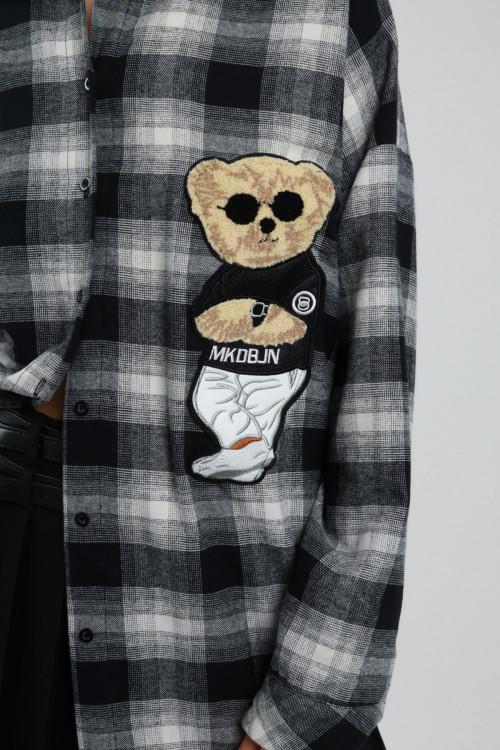 Susy Mix Camicia Quadri con Orso Vendita