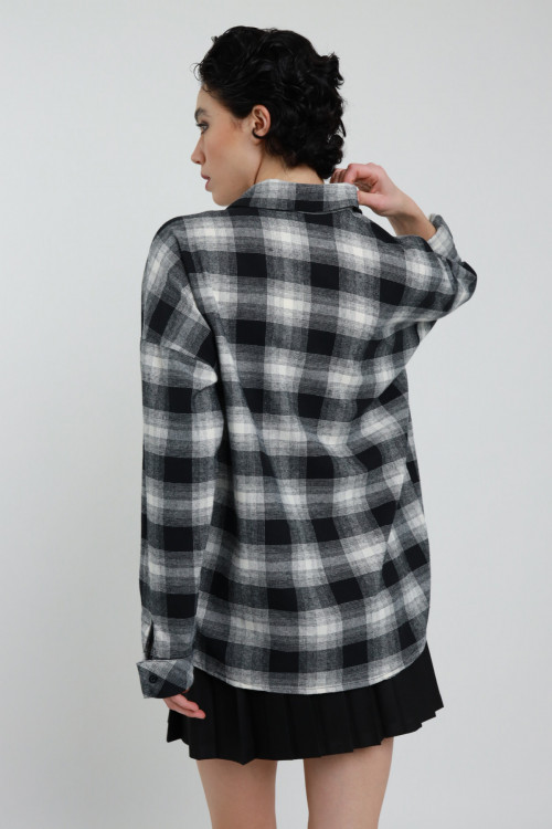 Susy Mix Camicia Quadri con Orso Vendita