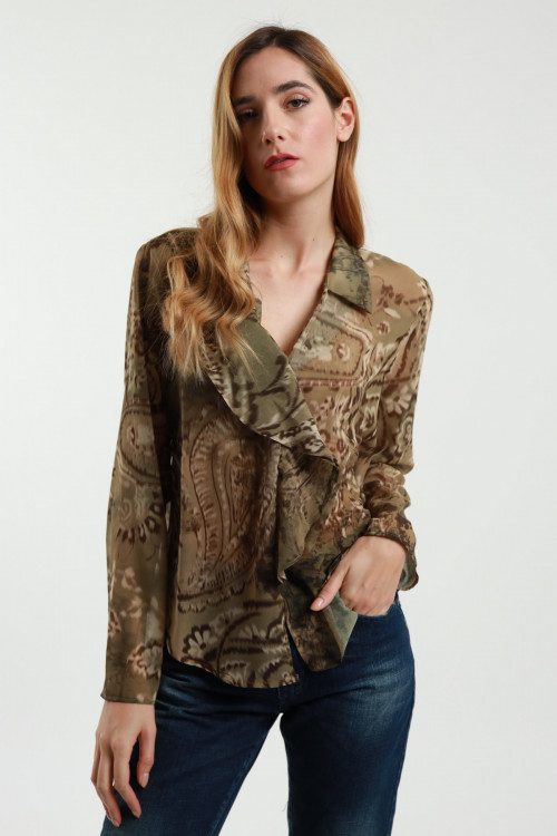Susy Mix Blusa Scollo V Fantasia Offerta San Valentino
