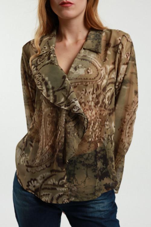 Susy Mix Blusa Scollo V Fantasia Offerta San Valentino