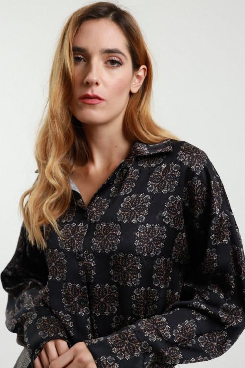 Susy Mix Camicia Over Damascata