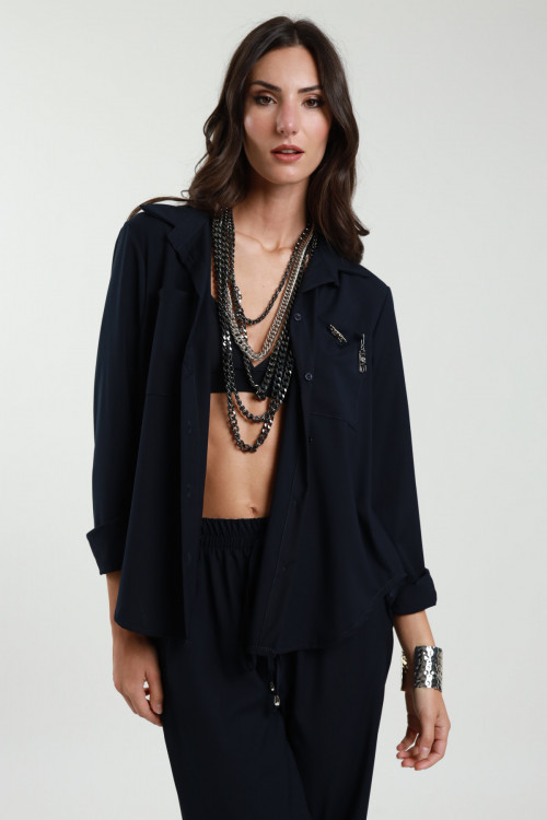 Susy Mix Camicia Con Spille Presa