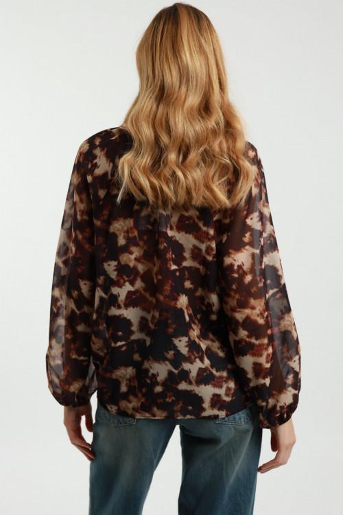 Susy Mix Blusa Girocollo Con Nastrino Qualità