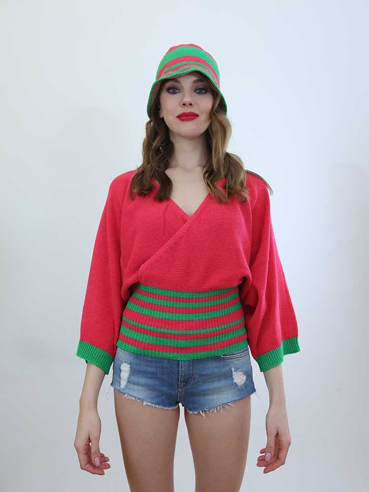 Tricot à Porter MAGLIA PIPISTRELLO FASCIA ALTA IN VITA In Linea