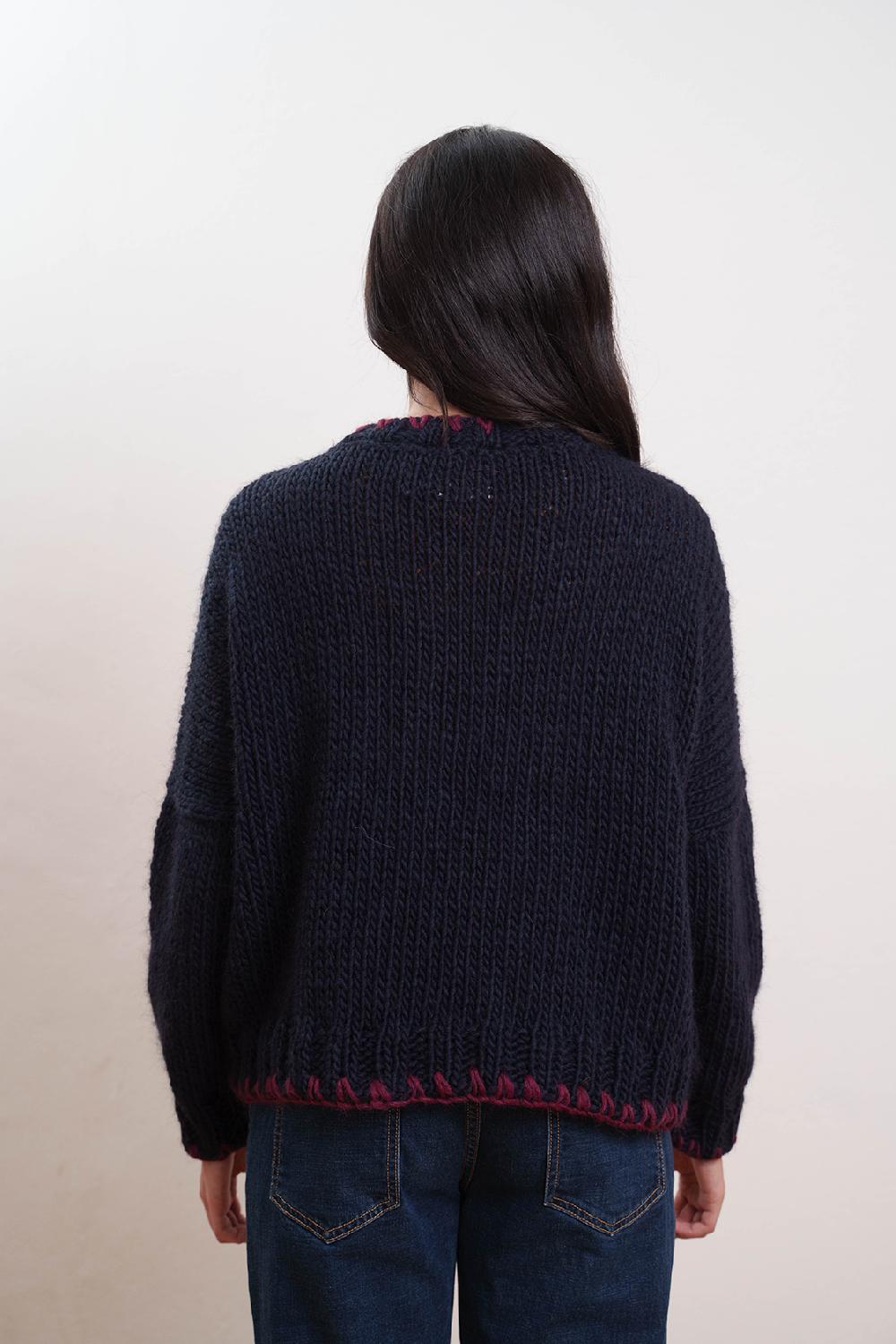 Tricot à Porter Pullover giro taschina Spedizione Gratuita