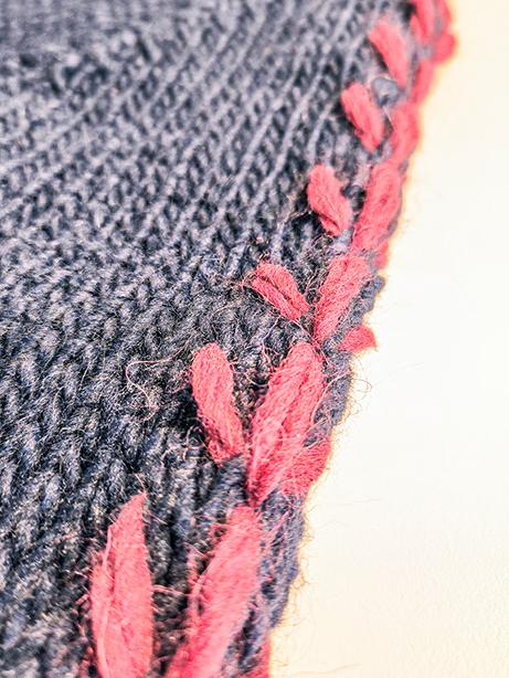 Tricot à Porter Maglia giro collo manica con ricami in costa e pp ai polsi Pezzi Unici