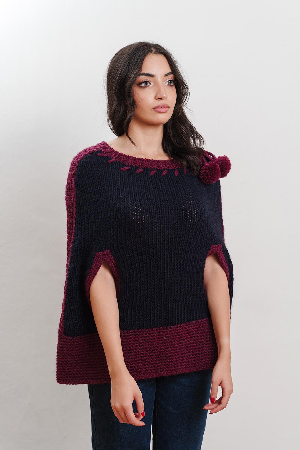 Tricot à Porter Poncho Soddisfazione Garantita
