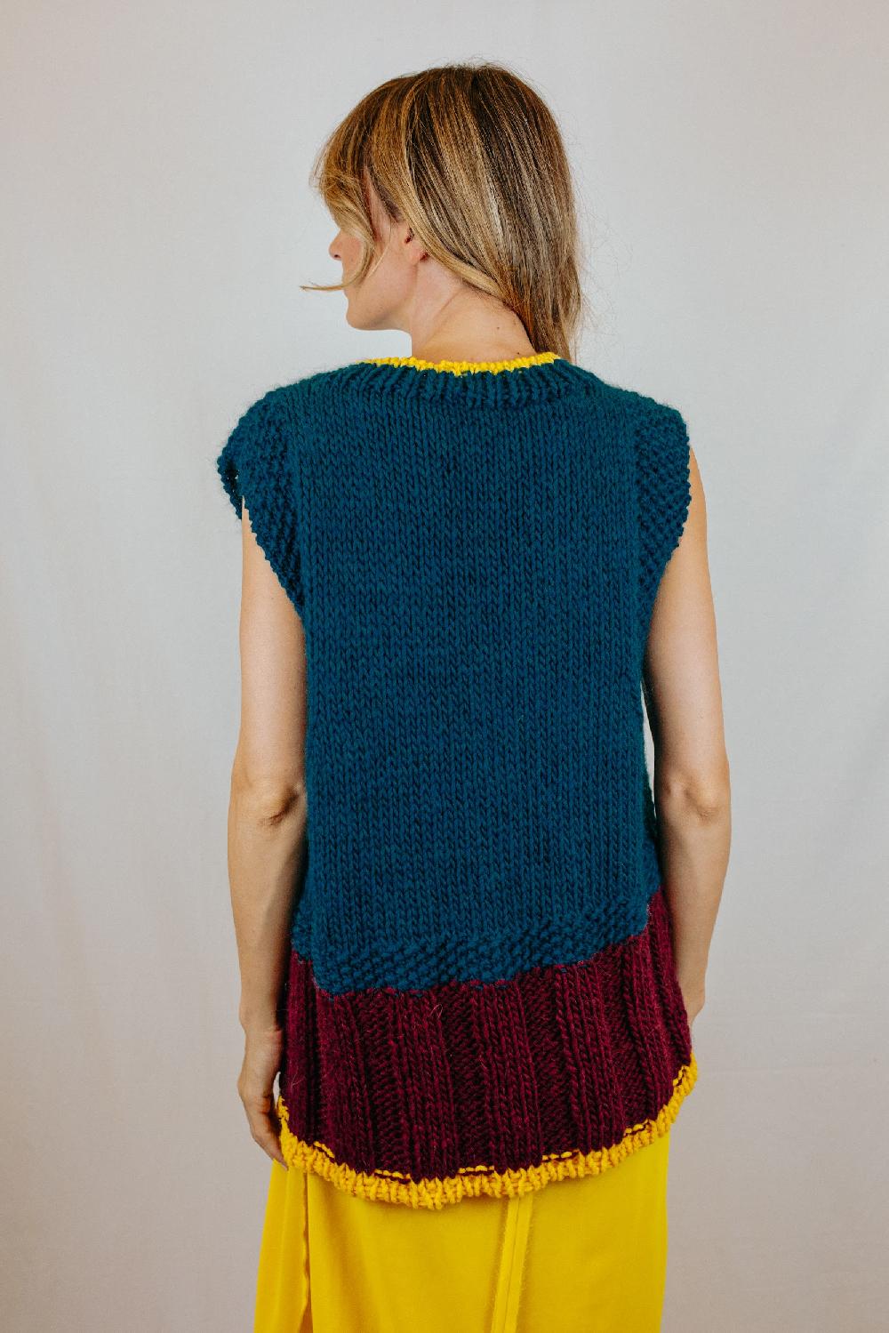 Tricot à Porter Gilet over a 3 colori Shopping Online