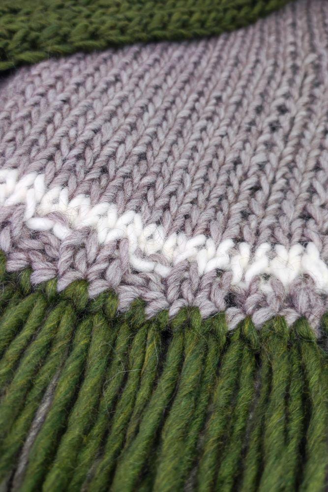 Tricot à Porter Sciarpa rettangolare con frange Novità