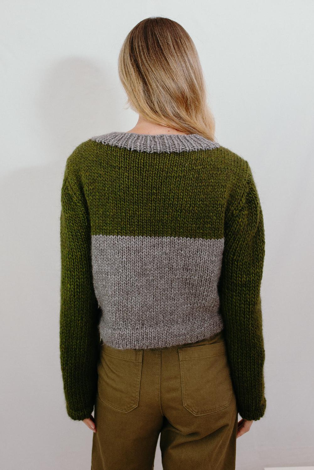Tricot à Porter Maglia cube tasche applicate Economico