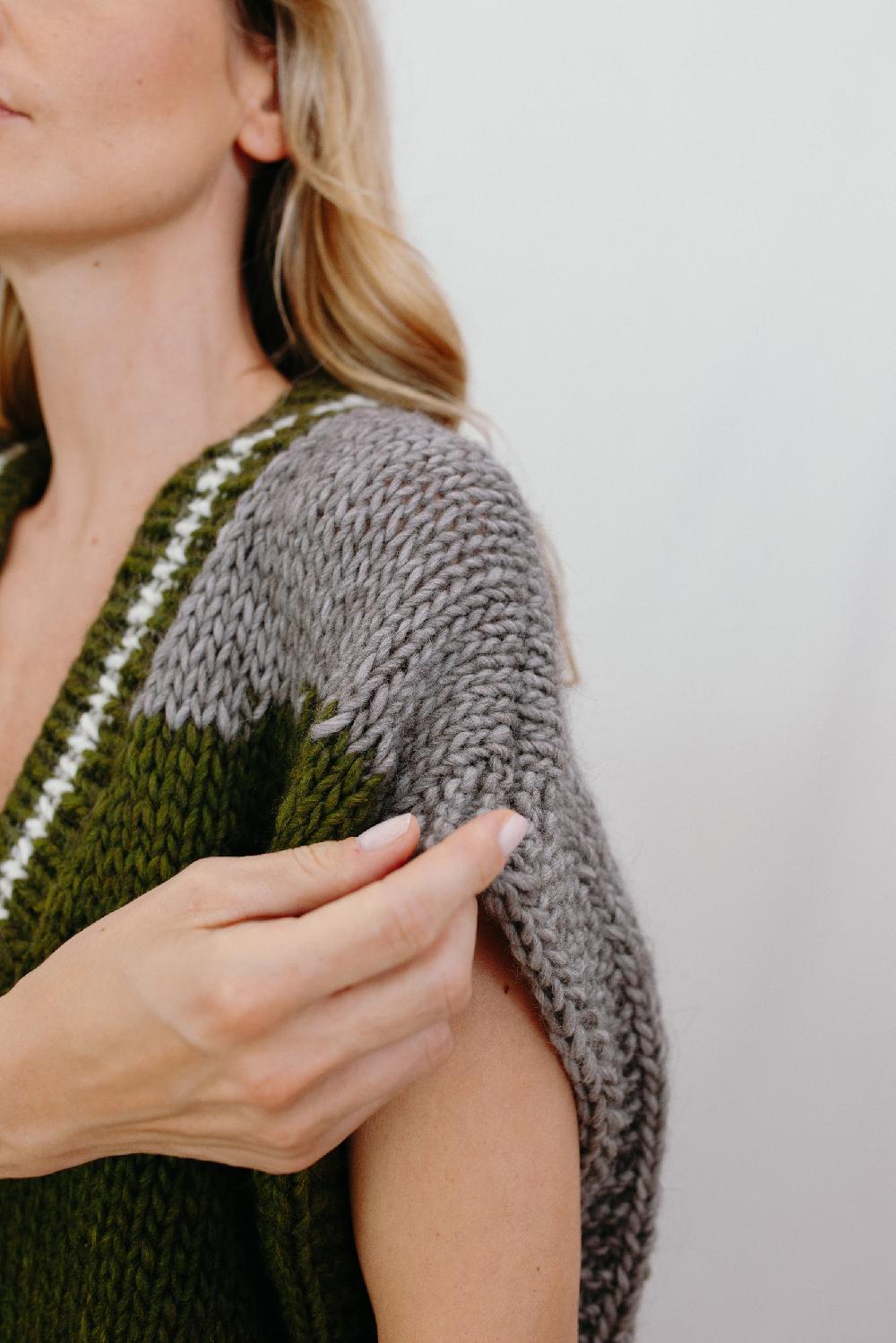 Tricot à Porter Gilet over scollo V Online