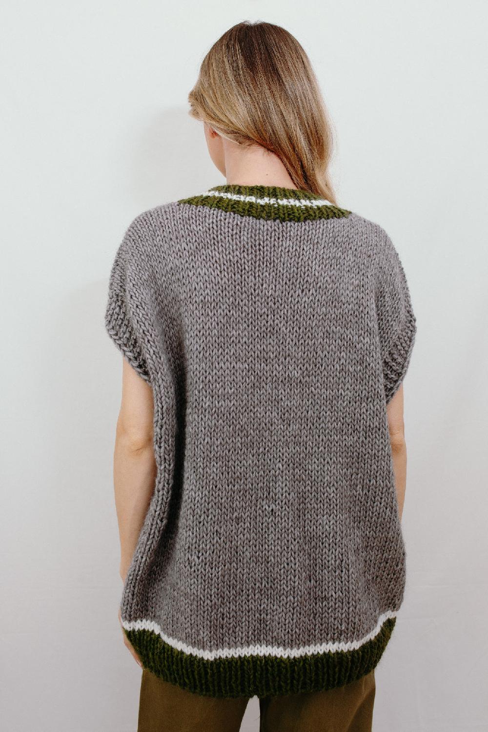 Tricot à Porter Gilet over scollo V Online