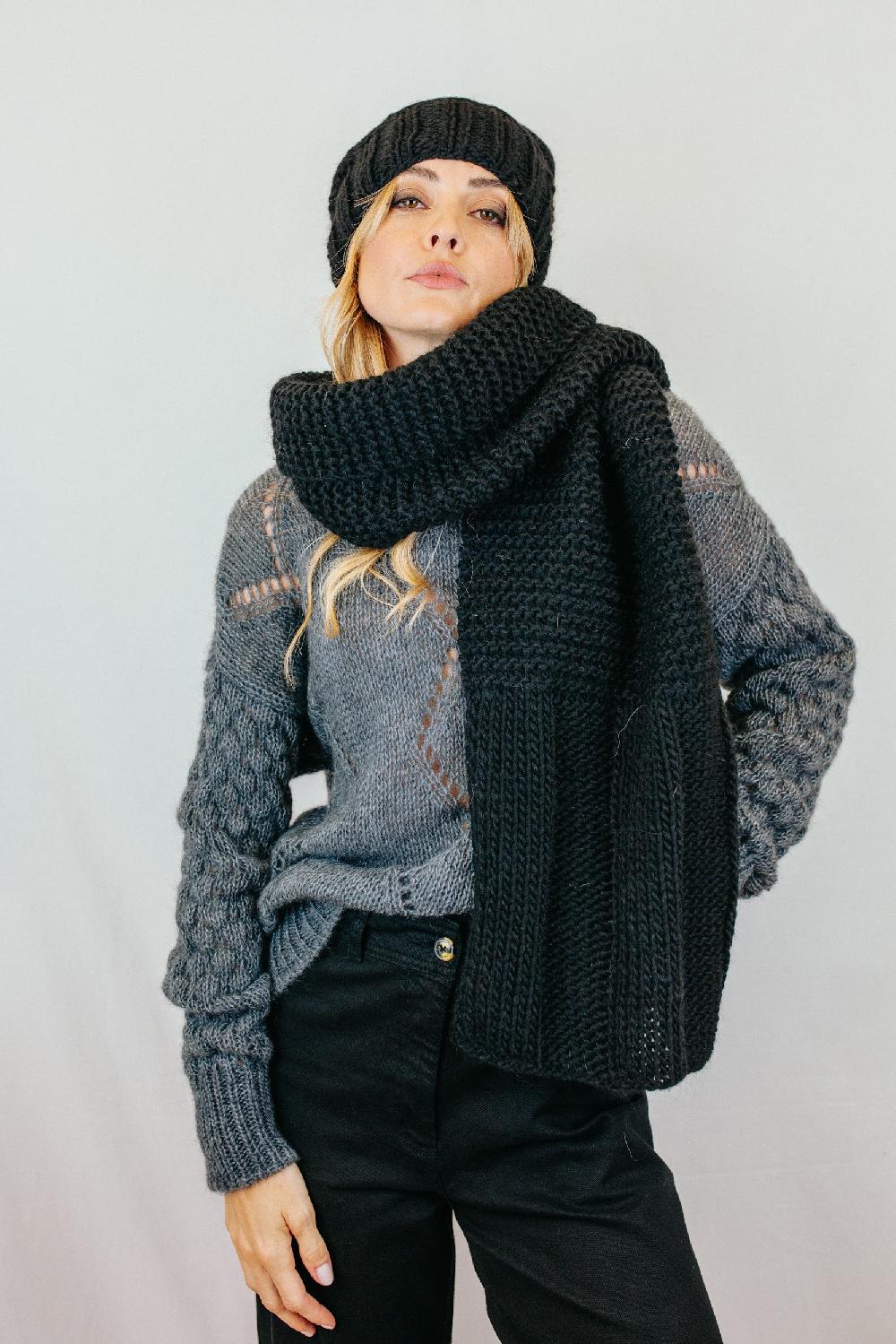 Tricot à Porter Sciarpa t.u. con maxi coste In Vendita