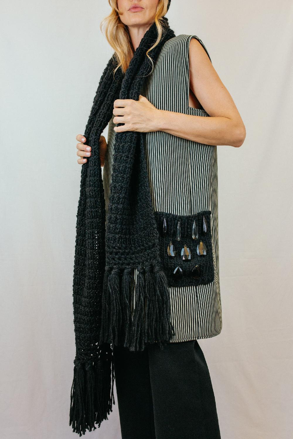 Tricot à Porter Sciarpa con bordo finale Vendita Calda