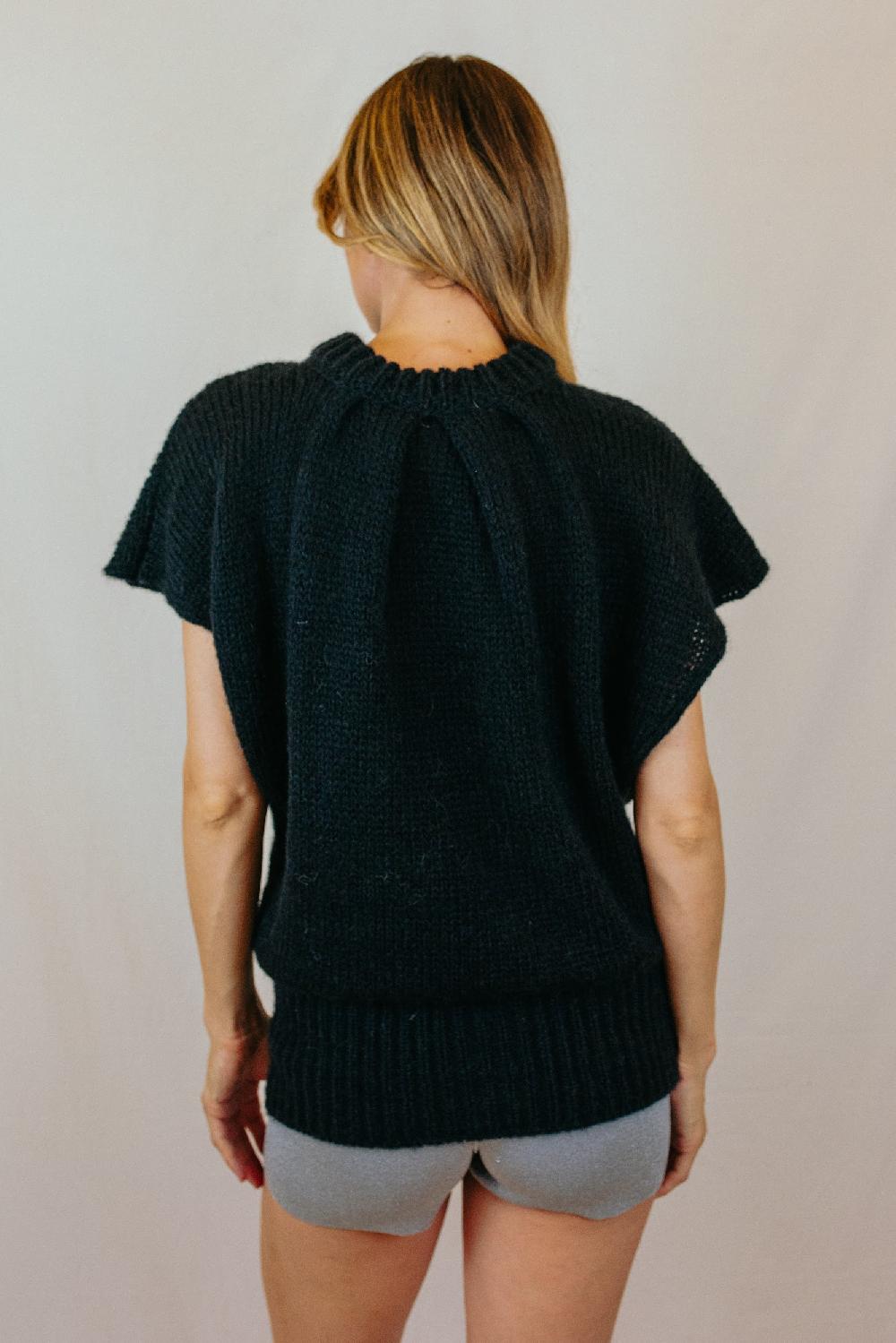 Tricot à Porter Maxi gilet taglio girocollo Saldi Di Fabbrica
