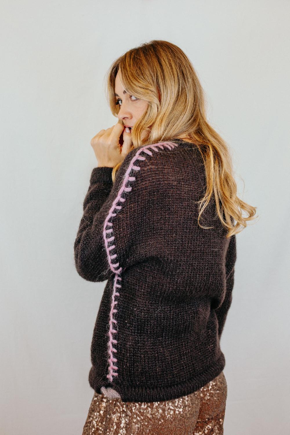 Tricot à Porter Maglia giro manica Moda