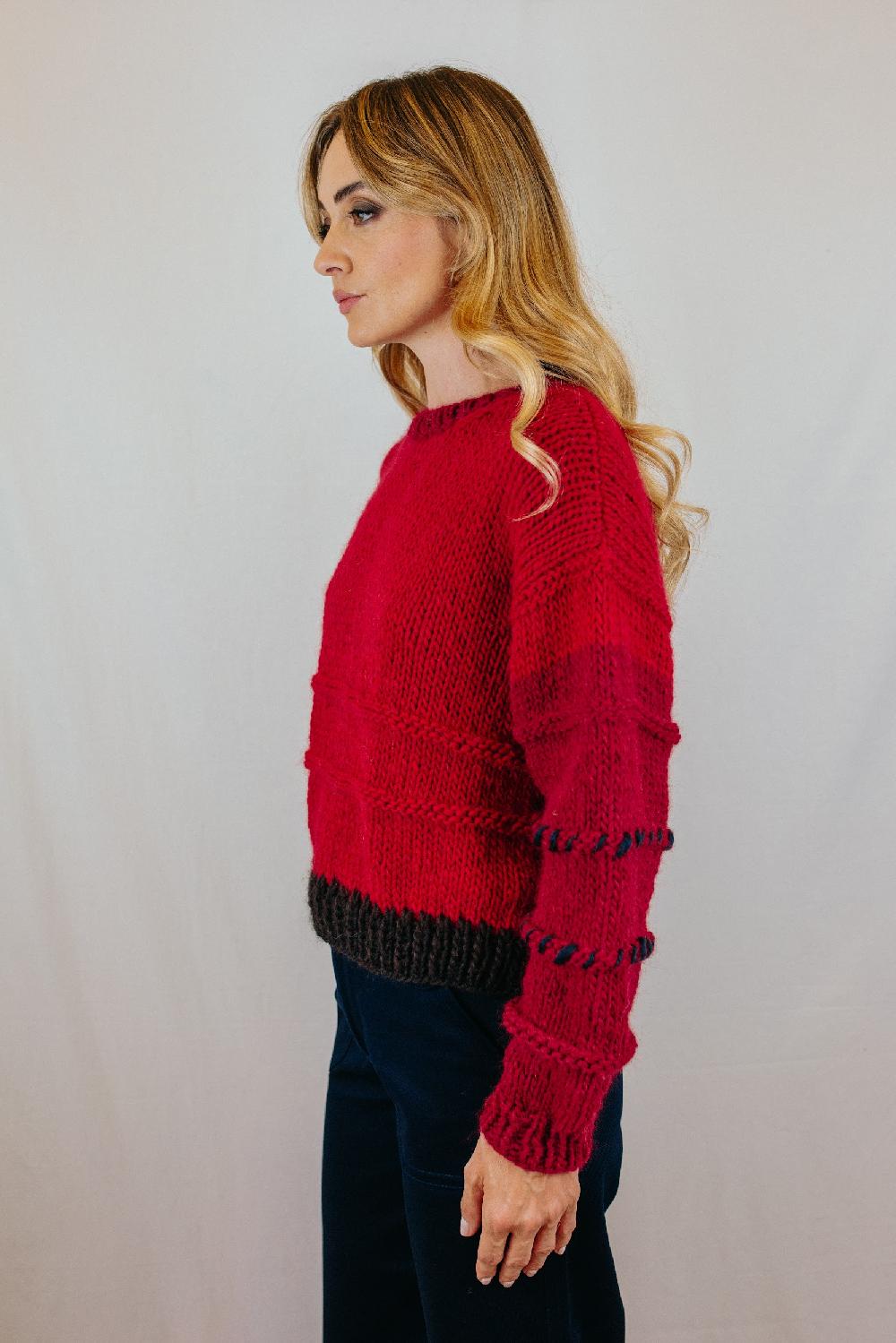 Tricot à Porter Maglia cropped girocollo Nuovo