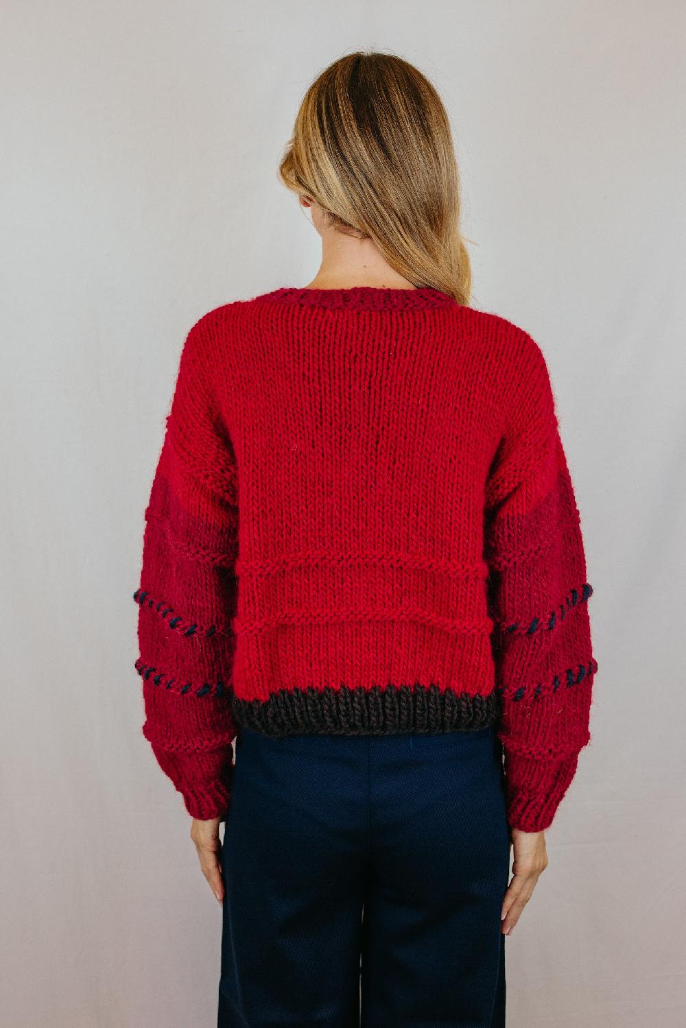 Tricot à Porter Maglia cropped girocollo Nuovo