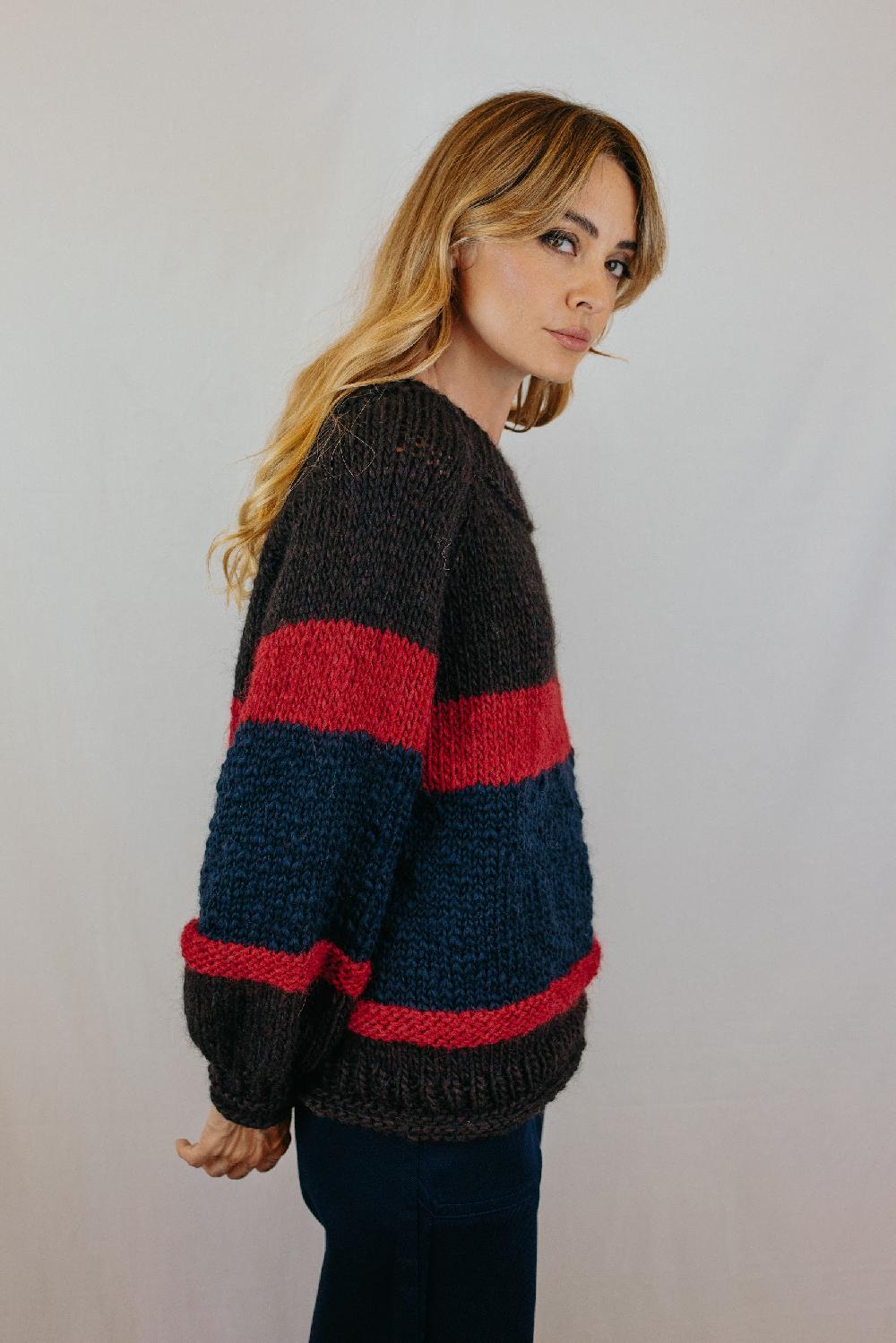 Tricot à Porter Maglia girocollo righe Vendita
