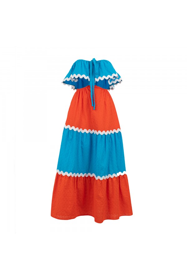 U R Ink SAN MIGUEL 114S38F ABITI AZZURRO/ARANCIO Italy