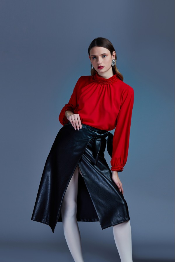 U R Ink SANTOS234W2Z4 CAMICIE e BLUSE ROSSO Offerta Giorno del Papà