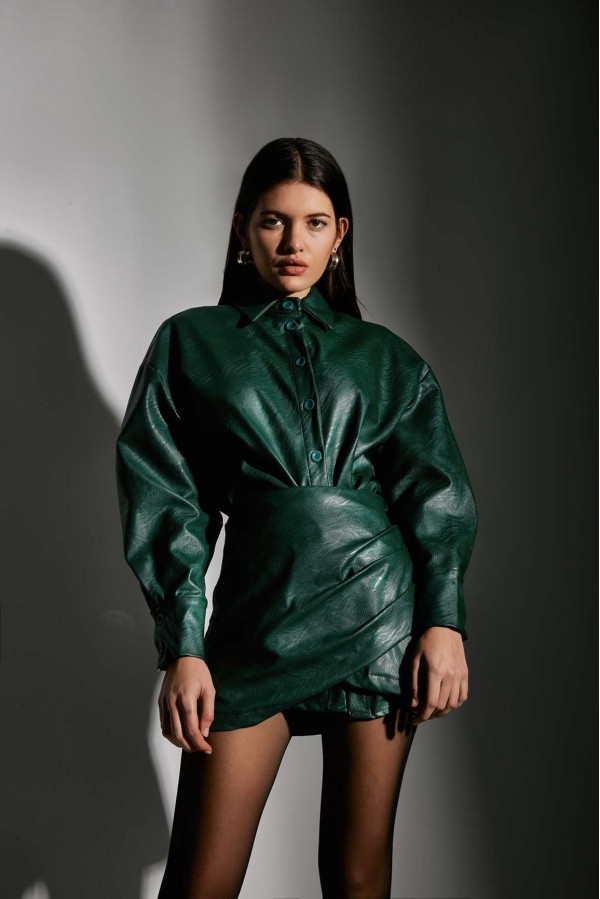 U R Ink SOFIA024W1A8 GONNE GREEN Saldi Di Fabbrica