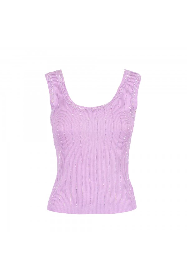 U R Ink PISCO 344S4B9 TOP e BODY LILLA In Saldo