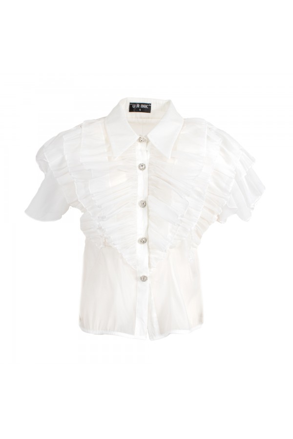 U R Ink MANICORÉ 254S4D7 CAMICIE e BLUSE BIANCO In Vendita