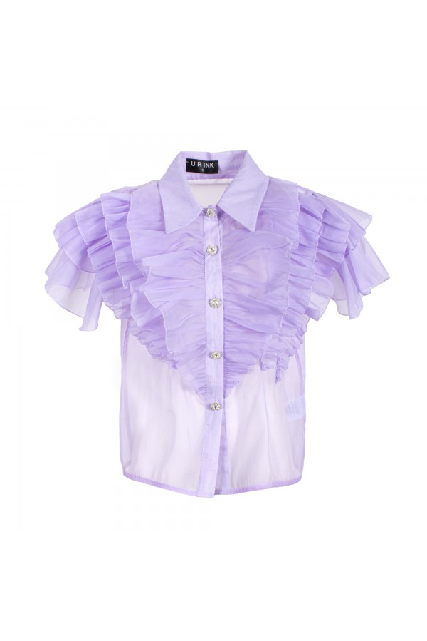 U R Ink MANICORÉ 254S4B9 CAMICIE e BLUSE LILLA Saldi