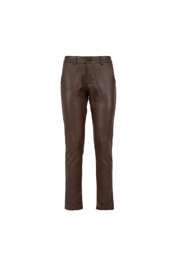 U R Ink CLARA054W1A3 PANTALONI BROWN Saldi Di Fabbrica