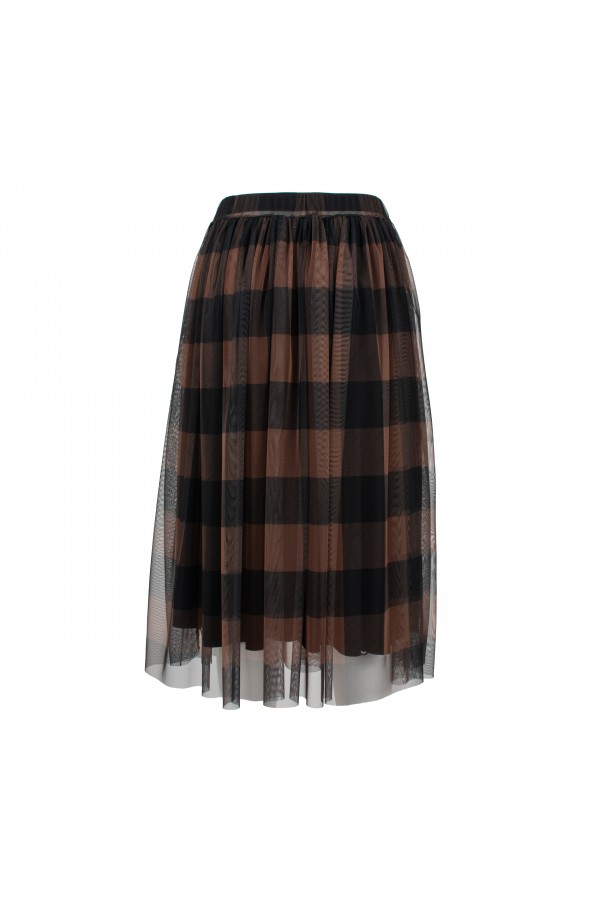 U R Ink CINZIA024W1U3 GONNE BLK-TOBACCO Vendite Flash