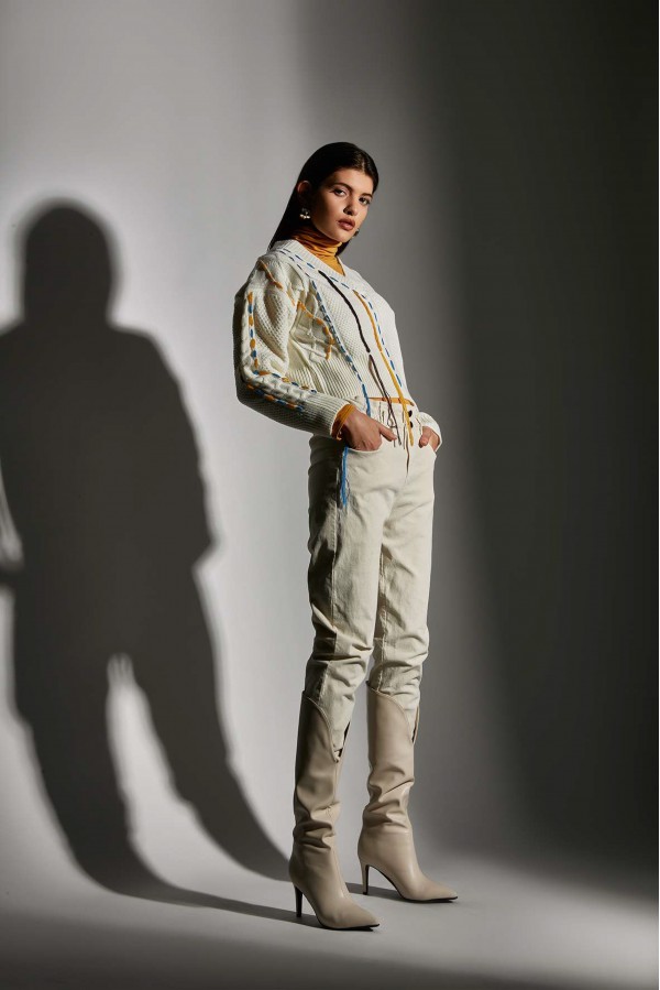 U R Ink ALBERTA054W1I1 PANTALONI BUTTER Moda