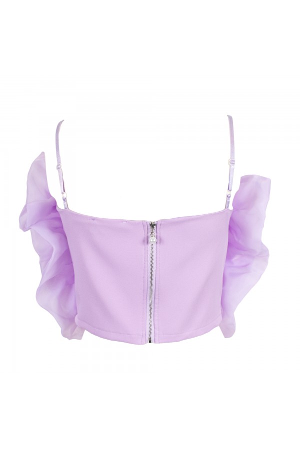U R Ink RIO CLARO 124S4B9 TOP e BODY LILLA Saldi