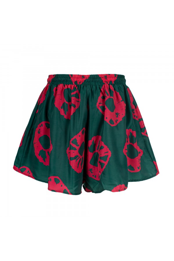 U R Ink ARANJUEZ 094S411 SHORTS VERDE/MAGENTA Saldi Di Fabbrica