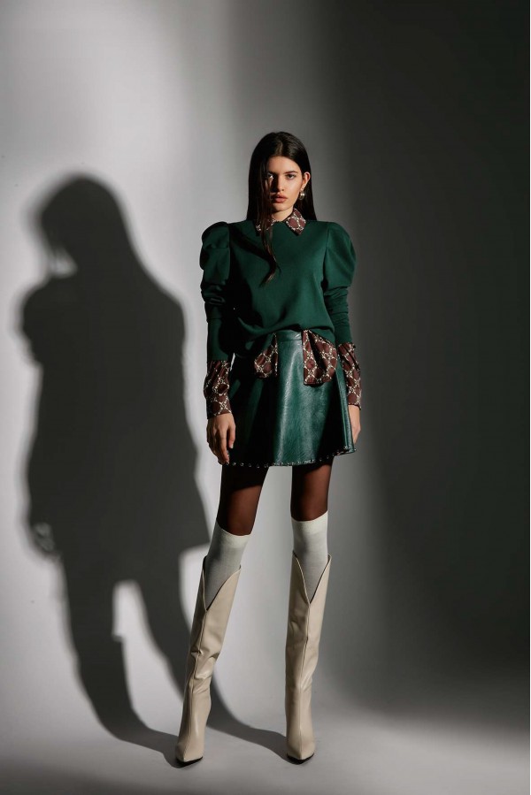 U R Ink ISOTTA194W1A8 CAMICIE e BLUSE GREEN Prezzo Ridotto